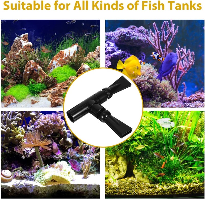 FONDOTIN Fish Tank Double Nozzle Outflow Rotatable Plastic Fitting for Water Control Easy Installation Aquarium Accessory Compatible Aquariums - Image 4